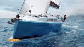 大连高新区圣汐湾帆船游艇码头景色